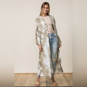 Tie-Dye Long Duster
